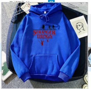 Stranger Things Print Pullover Hoodie Fleece Jacket Hoodie