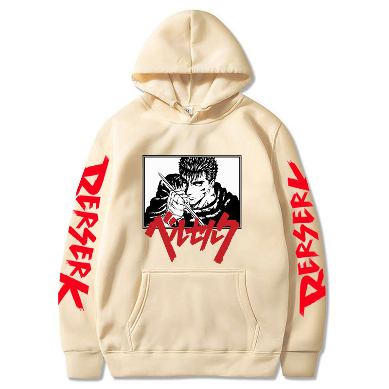 Anime Berserk Sword Wind Legend Hooded Sweatshirt for Unisex