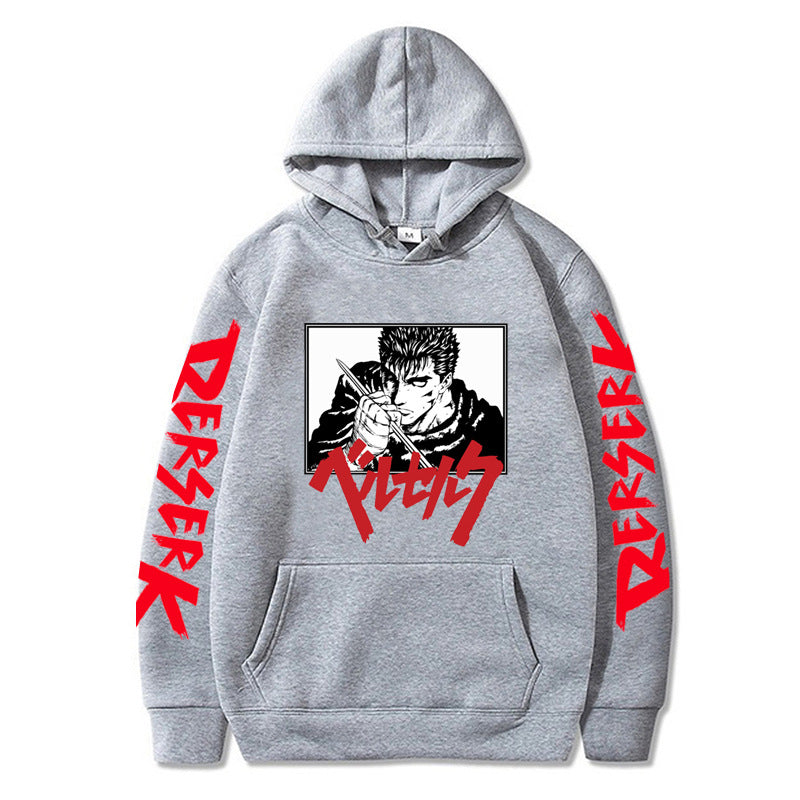 Anime Berserk Sword Wind Legend Hooded Sweatshirt for Unisex