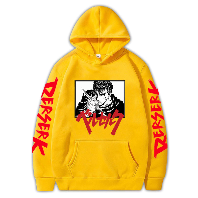 Anime Berserk Sword Wind Legend Hooded Sweatshirt for Unisex