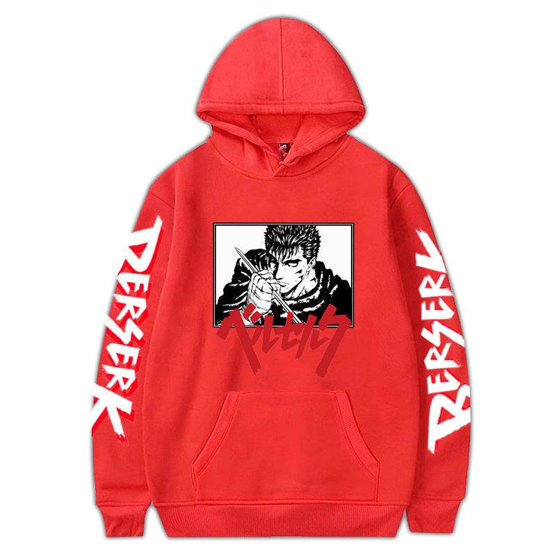 Anime Berserk Sword Wind Legend Hooded Sweatshirt for Unisex