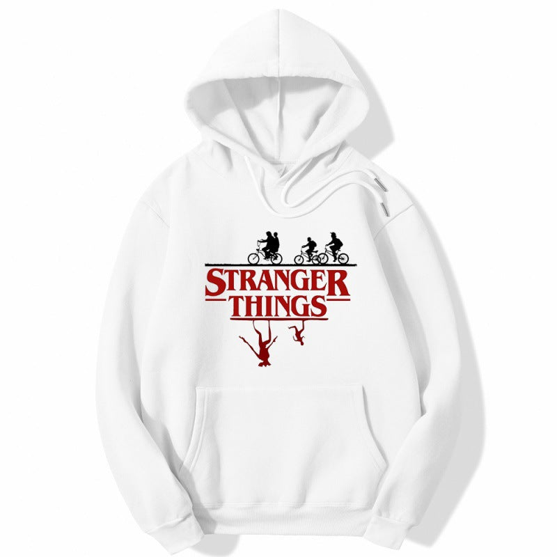 Stranger Things Print Pullover Hoodie Fleece Jacket Hoodie